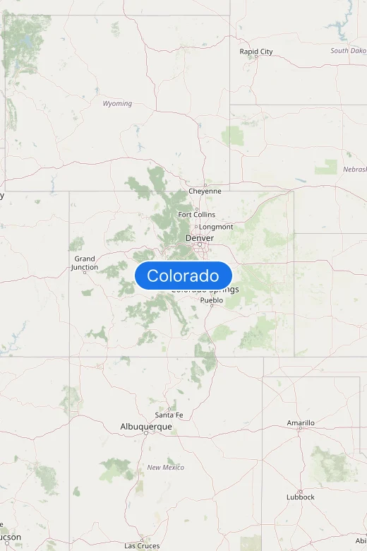 Map of Colorado