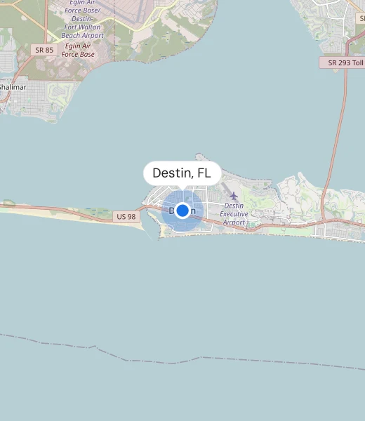 Map of Destin, FL