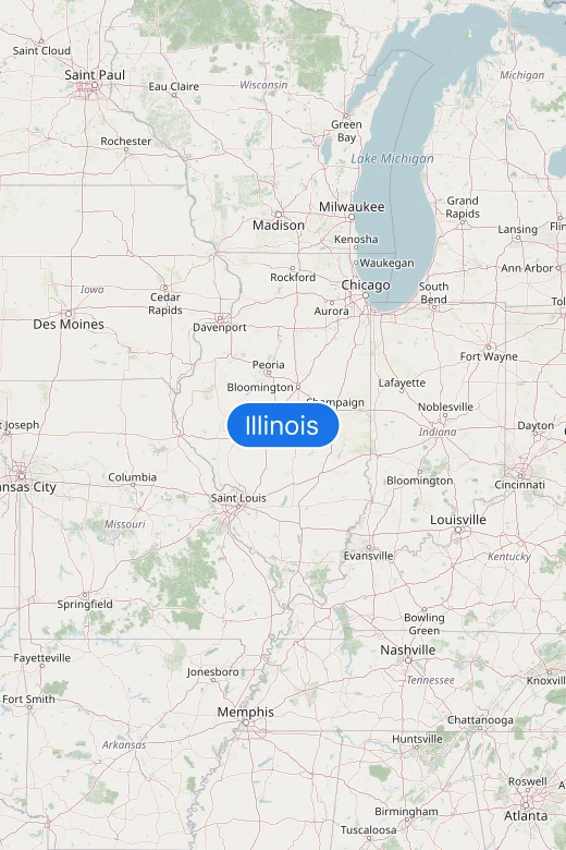 Map of Illinois