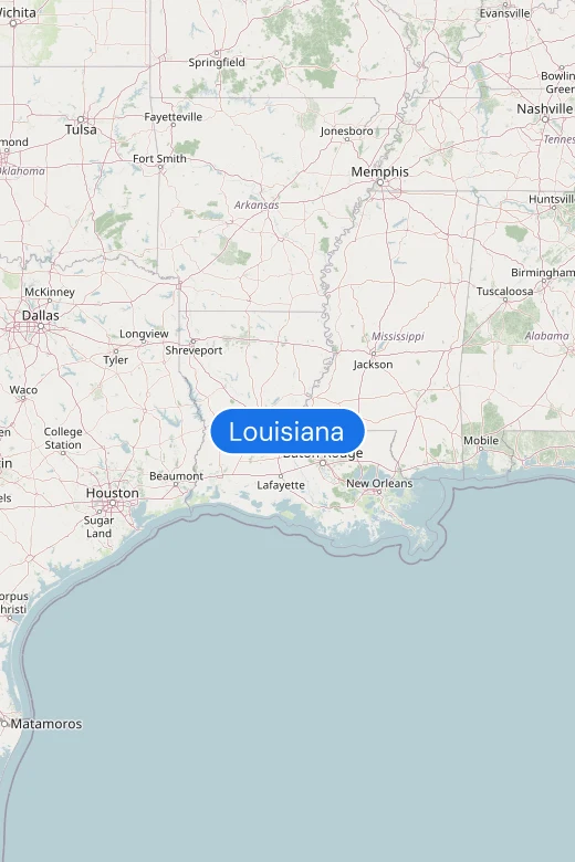 Map of Louisiana