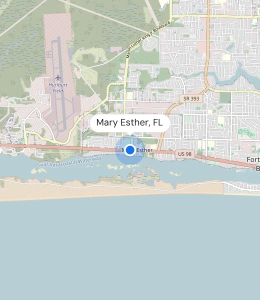 Map of Mary Esther, FL