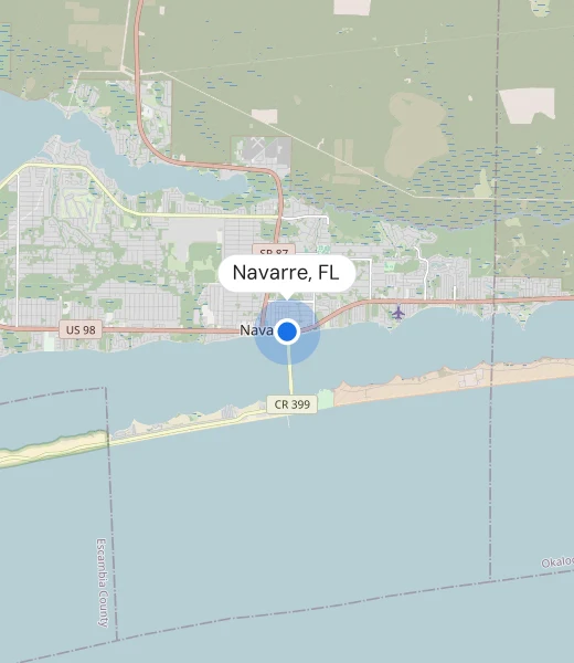 Map of Navarre, FL