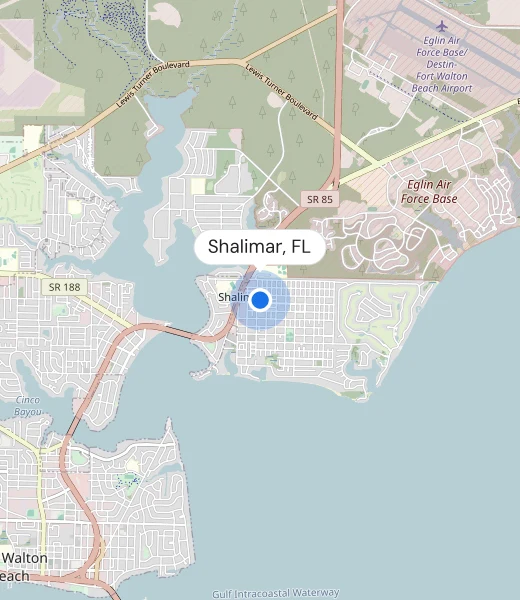 Map of Shalimar, FL