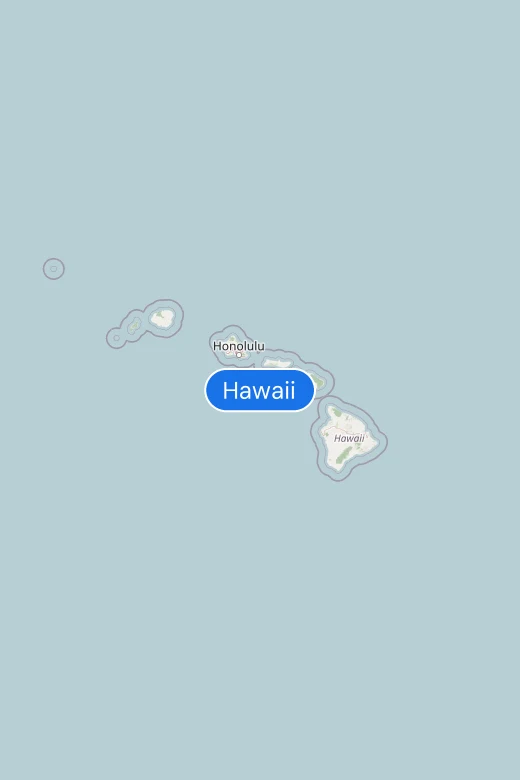 Map of Hawaii