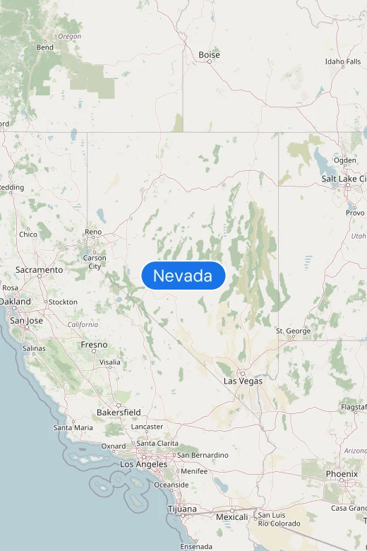 Map of Nevada