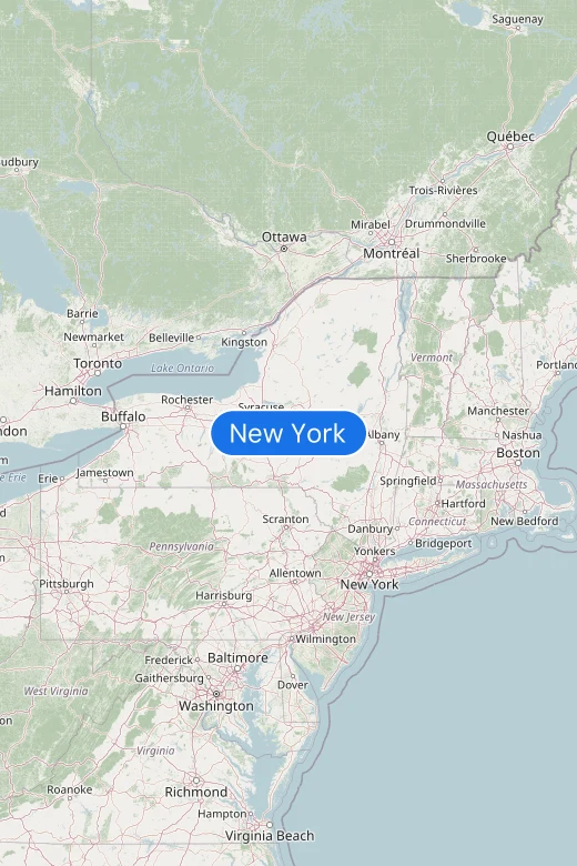 Map of New York