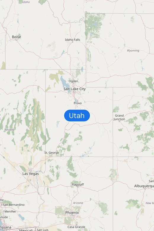 Map of Utah