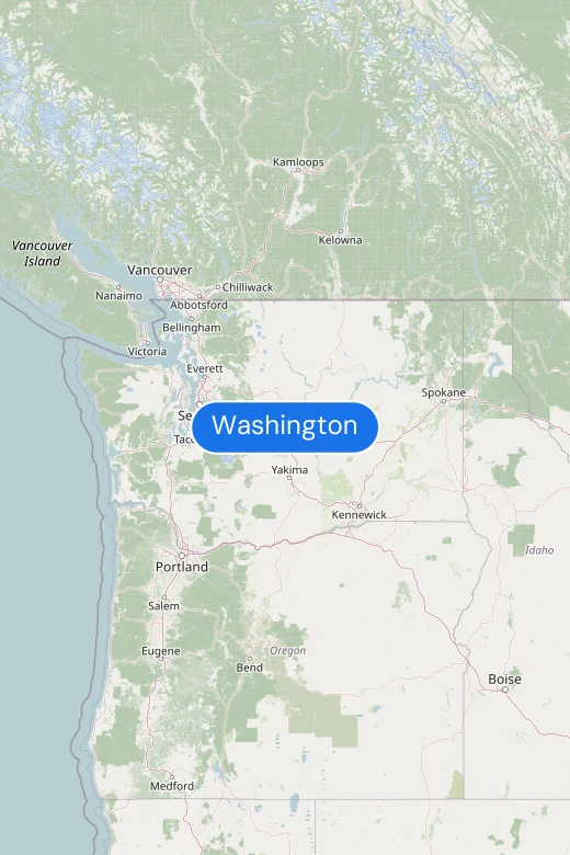 Map of Washington